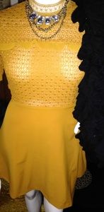 XOXO gold dress size large